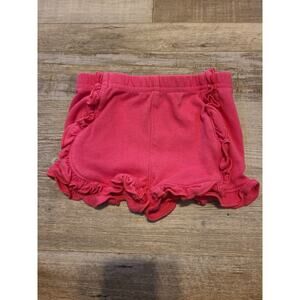 Garanimals 0 to 3 months girls pink ruffle shorts